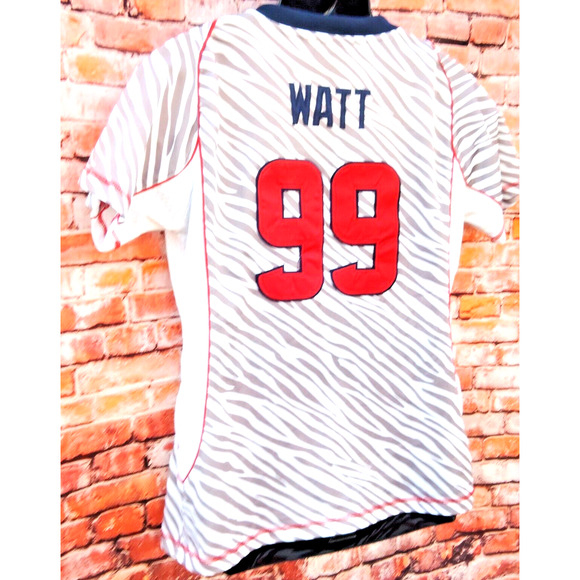 JJ WATT 99 Houston Texans Women Zebra"Stitched NFL Football Jersey Medium Nike - Picture 8 of 8